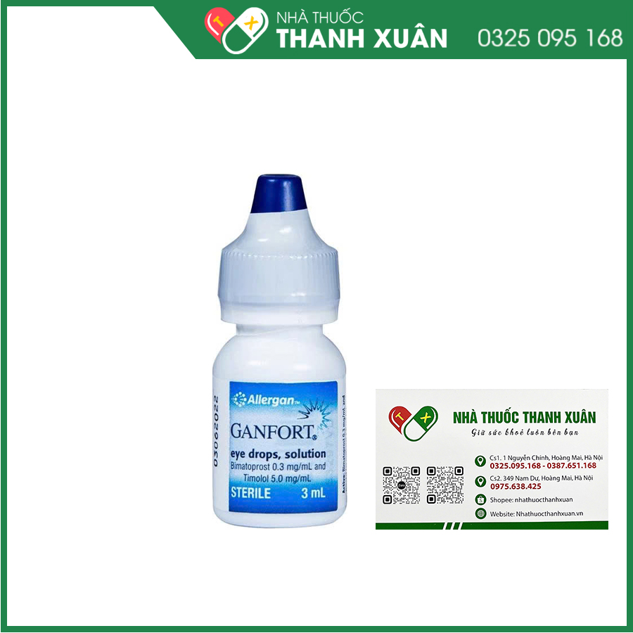 Ganfort thuốc tra mắt điều trị tăng nhãn áp, Glaucoma góc mở